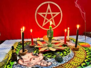 White Witch Spell Casting Altar
